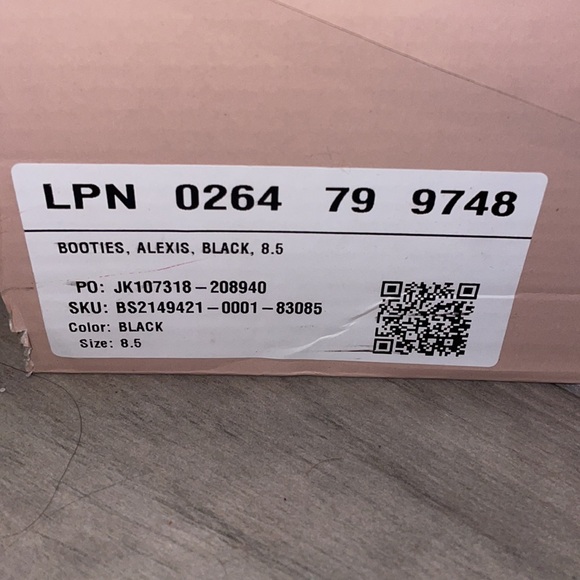 JustFab Alexis Black Ankle Booties, Women’s Size 8.5 - Picture 8 of 9